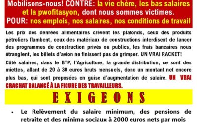 Jeudi 26 Septembre 2024, mobilisons-nous contre la vie chère, les bas salaires et la pwofitasyon