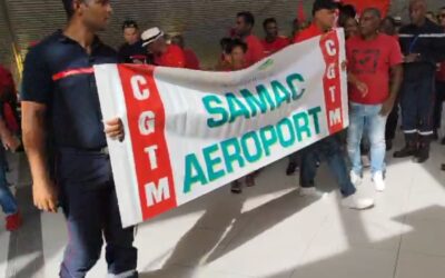 Mobilisation des salariés à l’aéroport