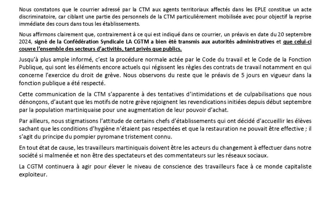 Réponse des agents territoriaux des Établissements Publics et Locaux d’enseignement (EPLE)